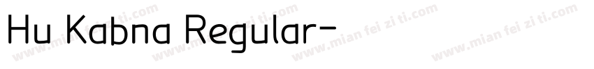 Hu Kabna Regular字体转换